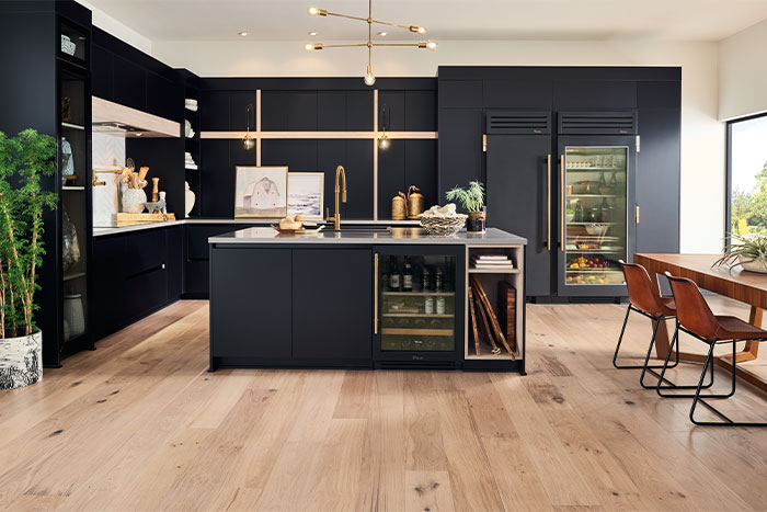 hardwood flooring in kitchen